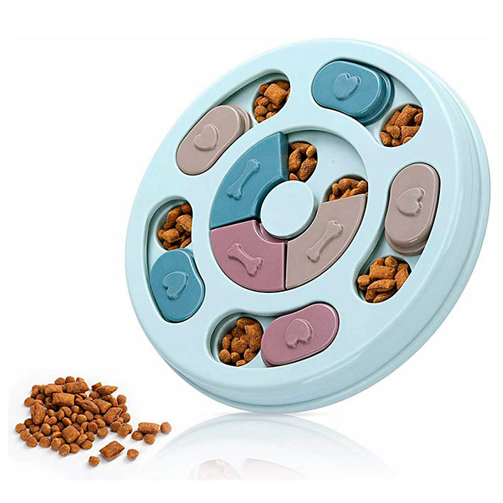 Brainy Slow Feeder Bowl Dog – Interactive Food Hiding Bowl